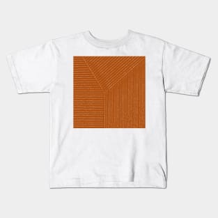 Lines (Rust) Kids T-Shirt